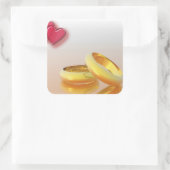 2ハート2リングや輪 スクエアシール (バッグ)