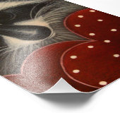 2ハート5インチX 7インチプリント付きアライグマ フォトプリント            (角)