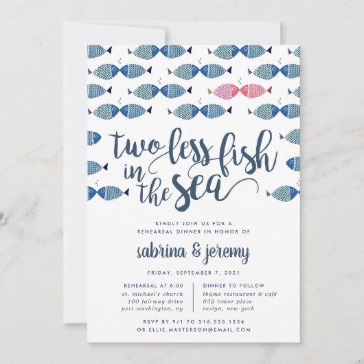 2バイもしシー |リハーサルディナー招待状 招待状 (正面)