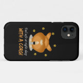 2バックビューかわいいコルギドッグとハート形状ベクトル Case-Mate iPhoneケース (裏面(横))