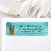 2パイナップルトロピカルビーチウッド住所 シール (インサイチュ)