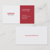 2パネルカーディナルレッド 名刺 (正面/裏面)