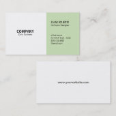 2パネルミントグリーン 名刺 (正面/裏面)