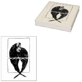 2パロツウッドアートスタンプ ラバースタンプ (押印)