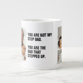 2パーソナライズされた写真アップしたパパ ジャンボコーヒーマグカップ (正面)