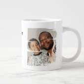2パーソナライズされた写真アップしたパパ ジャンボコーヒーマグカップ (右)