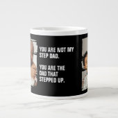 2パーソナライズされた写真アップしたパパ ジャンボコーヒーマグカップ (正面)