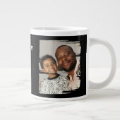 2パーソナライズされた写真アップしたパパ ジャンボコーヒーマグカップ (右)