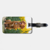 2パーソナライズされた写真カスタムの犬を作成 ラゲッジタグ (裏面横)