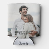 2パーソナライズされた写真テンプレート両面 缶クーラー (正面)