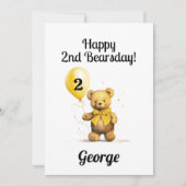 2パーソナライズされた回目の誕生日おめでとうございます カード (正面)