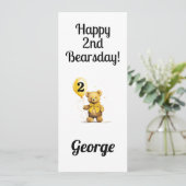 2パーソナライズされた回目の誕生日おめでとうございます カード (スタンド正面)