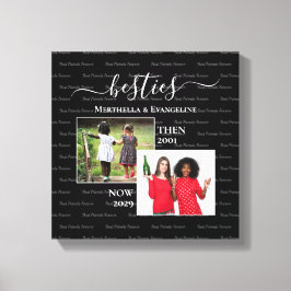 2パーソナライズされた枚の写真を今すぐBESTIES キャンバスプリント