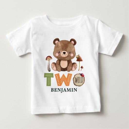 2パーソナライズされた歳の誕生日 ベビーTシャツ (正面)