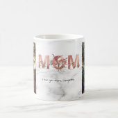 2パーソナライズされた Photo Dance Mo Mom最高の Everバラ金ゴールド コーヒーマグカップ (中央)
