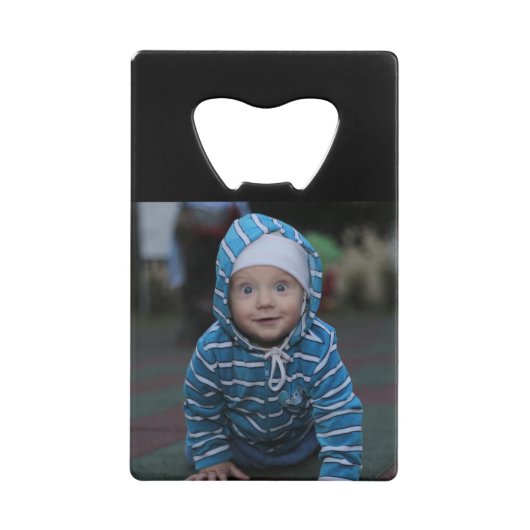 2パーソナライズ写真が非常に便利 クレジットカード栓抜き (正面)