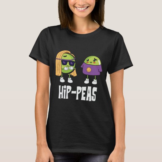 2ヒッピー豆の野菜ベジヘルシーグリーンP Tシャツ (正面)