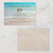 2ヒトデビーチ結婚式詳細100カード エンクロージャーカード (正面/裏面)