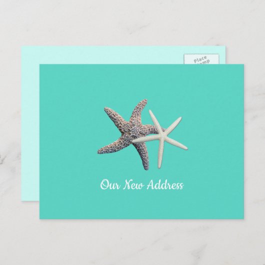 2ヒトヒトシースターズターコイズニューアドレス 案内ポストカード (正面/裏面)