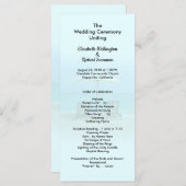 2ビーチチェアトール結婚式 プログラムテンプレート プログラム (正面/裏面)