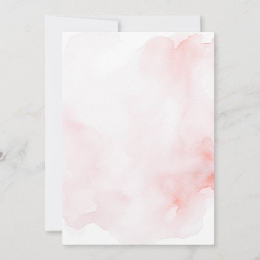 2ピンクティーバタフライパーティー用誕生日 招待状 (裏面)