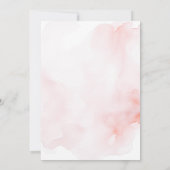 2ピンクティー用バタフライティーパーティー誕生日 招待状 (裏面)