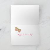 2ピンクバレンタインハート-ヴィンテージバレンタインカード シーズンカード (内部)