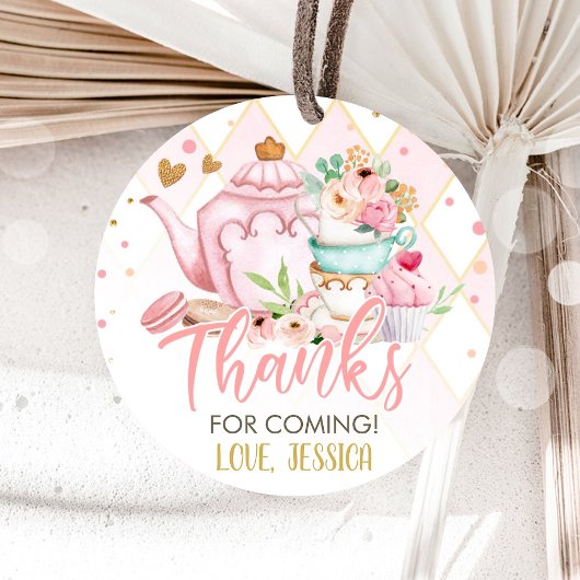 2ピンクパーティー醸造パーティー用ティーフローラ フェイバータグ