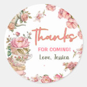 2ピンクパーティー醸造誕生日用茶フローラ ラウンドシール (正面)