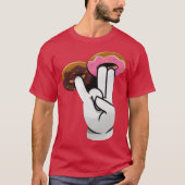 2ピンク1臭いダーティドーナツ面白ギフ Tシャツ (正面)