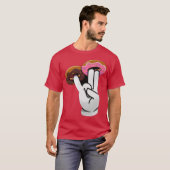 2ピンク1臭いダーティドーナツ面白ギフ Tシャツ (正面フル)