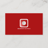 2ピン電源ソケット、電気技師 名刺 (裏面)