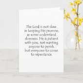 2ピーター3 9 カード (黄色い花)