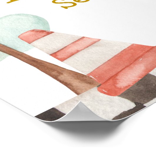 2ファストボーイ第2誕生日レーシングウェルカムサイン ポスター (角)