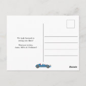 2ファストレーシングカー2nd誕生日お祝い ポストカード (裏面)