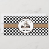 2ファストレースカーチケットパス第2誕生日 招待状 (裏面)