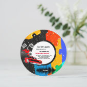 2ファストレースカーボーイ2nd誕生日パーティーインビタティ 招待状 (スタンド正面)