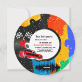 2ファストレースカーボーイ2nd誕生日パーティーインビタティ 招待状 (正面)