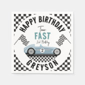 2ファストレースカーボーイ2nd誕生日パーティー スタンダードカクテルナプキン (正面)