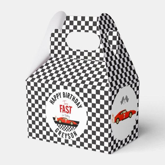 2ファストレースカーボーイ2nd誕生日パーティー フェイバーボックス (正面サイド)