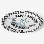 2ファストレースカーボーイ2nd誕生日パーティー ペーパープレート (アングル)