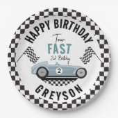 2ファストレースカーボーイ2nd誕生日パーティー ペーパープレート (正面)