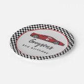 2ファストレースカーボーイ2nd誕生日パーティー ペーパープレート (アングル)