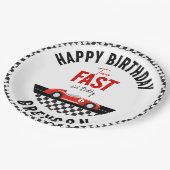 2ファストレースカーボーイ2nd誕生日パーティー ペーパープレート (アングル)