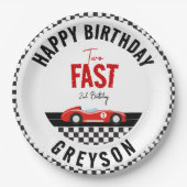 2ファストレースカーボーイ2nd誕生日パーティー ペーパープレート (正面)