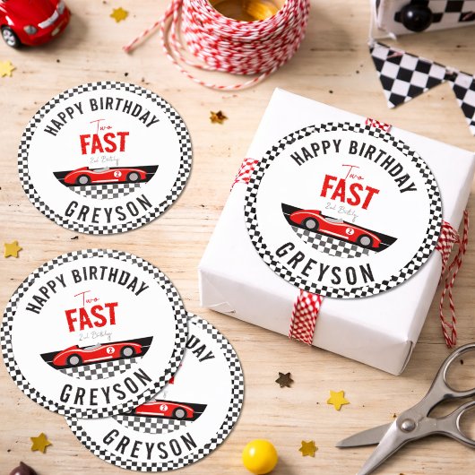 2ファストレースカーボーイ2nd誕生日パーティー ラウンドシール