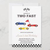 2ファストレースカーボーイ2nd誕生日パーティー 招待状 (正面)