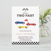 2ファストレースカーボーイ2nd誕生日パーティー 招待状 (スタンド正面)