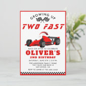 2ファストレースカーボーイ2nd誕生日パーティー 招待状 (スタンド正面)