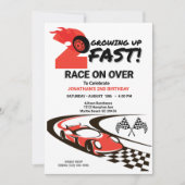 2ファストレースカーボーイ2nd誕生日パーティー 招待状 (正面)